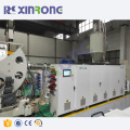 High speed plastic pe pipe extrusion cutting machine line